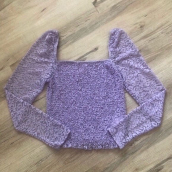 MASSIVE $10 SALE Revamped Purple Lace Blouse - Picture 1 of 7